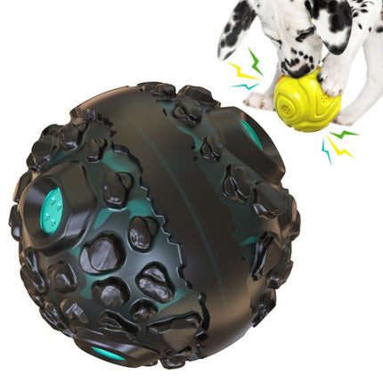 Dog Toothbrush Sound Molar Ball Texture Meteorite Dog Toy(Black Blue)-garmade.com