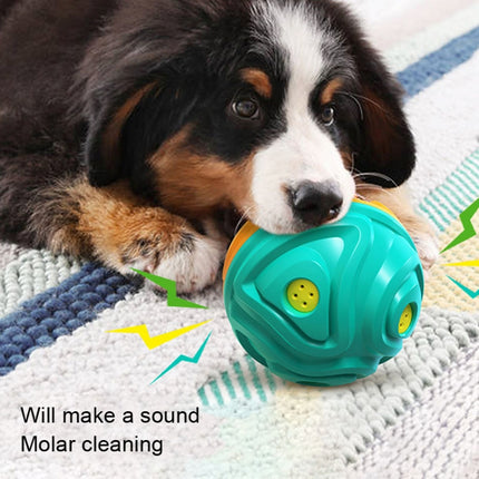 Dog Toothbrush Sound Molar Ball Texture Meteorite Dog Toy(Black Blue)-garmade.com