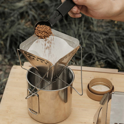 Outdoor Camping Portable Stainless Steel Coffee Drip Rack-garmade.com