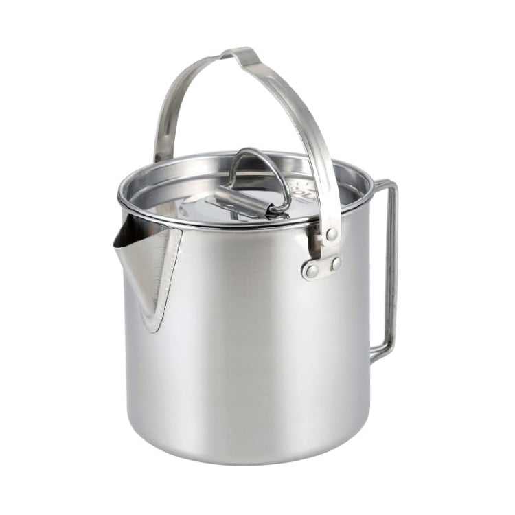 CW-307 Portable Stainless Steel Picnic Cooker Kettle Teapot Hanging Pot(Silver)
