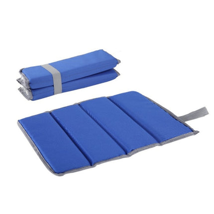 2 PCS Outdoor Waterproof and Moisture-proof Foldable Picnic Cushion(Blue)-garmade.com