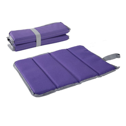 2 PCS Outdoor Waterproof and Moisture-proof Foldable Picnic Cushion(Purple)-garmade.com