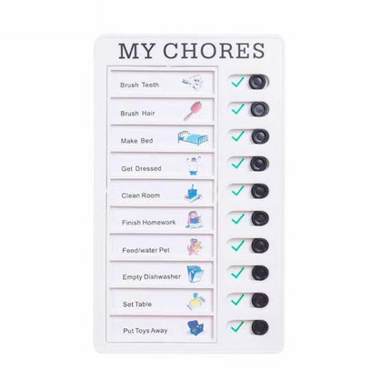 Wall Hanging Checklist Memo Boards Adjustable Checklist Board,Style: My Chores-garmade.com