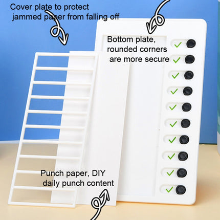 Wall Hanging Checklist Memo Boards Adjustable Checklist Board,Style: Blank Paper Card-garmade.com
