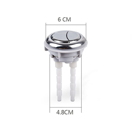 Toilet Tank Stainless Steel Spring Single and Double Buttons, Spec: 2 Buttons 48mm-garmade.com