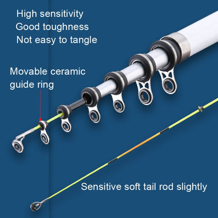 Soft Tailed Small Rod Retracting Short Raft Fishing Rod, Length: 2.1m-garmade.com