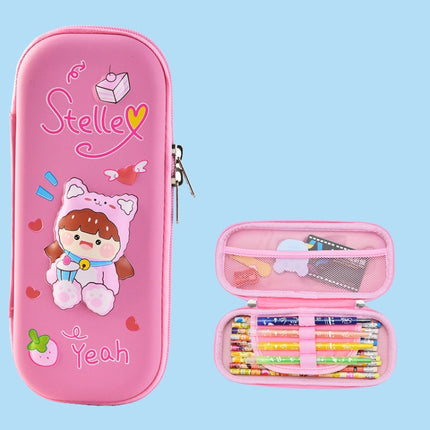 Uime EVA 3D Multi-compartment Pencil Case Stationery Box Children School Supplies(Cute Baby)-garmade.com
