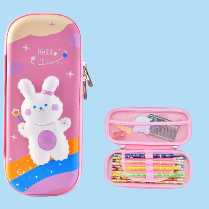 Uime EVA 3D Multi-compartment Pencil Case Stationery Box Children School Supplies(Mini Rabbit)-garmade.com