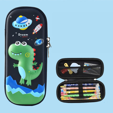Uime EVA 3D Multi-compartment Pencil Case Stationery Box Children School Supplies(Adventure Dinosaur)-garmade.com