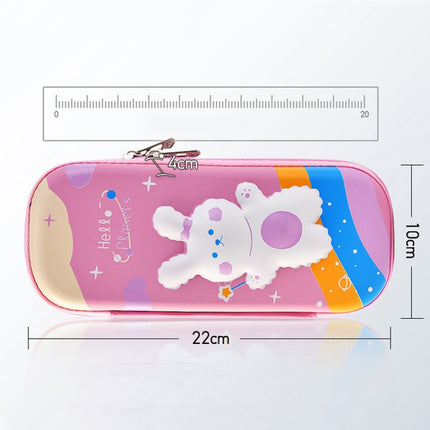 Uime EVA 3D Multi-compartment Pencil Case Stationery Box Children School Supplies(Blue Dinosaur)-garmade.com