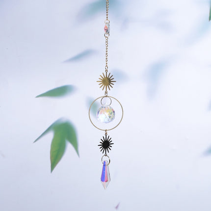 5 PCS Sun Star Moon Garden Crystal Ornament(No. 4)-garmade.com