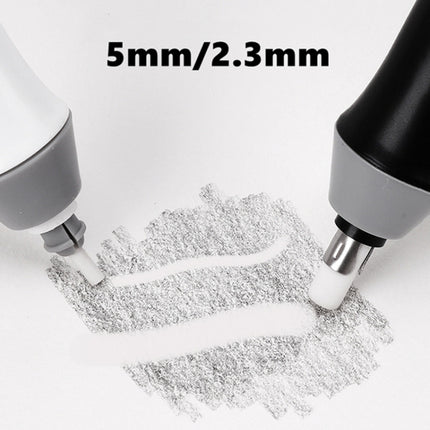 Tenwin 8302 Adjustable Electric Eraser With Rubber Refills For Sketch Drawing Erasing(Black)-garmade.com