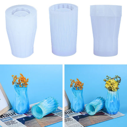 D720 Drop Plastic Mold Vase Silicone Mold(02)-garmade.com