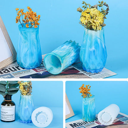 D720 Drop Plastic Mold Vase Silicone Mold(01)-garmade.com
