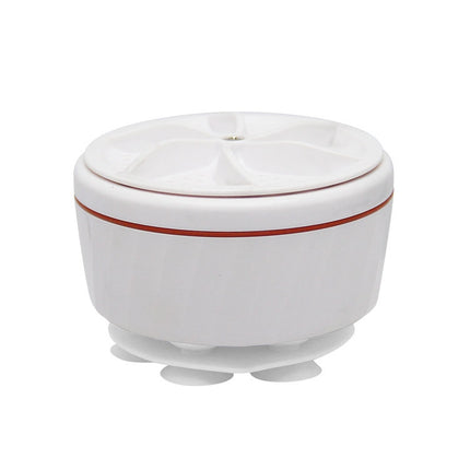 Mini Ultrasonic Spin Washer Turbo Portable Cleaner(White)-garmade.com