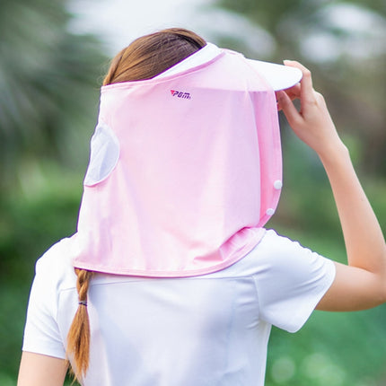 PGM WB001 Summer Sunscreen Golf Ice Silk Bib Sunscreen Headscarfs, Size: One Size(White)-garmade.com