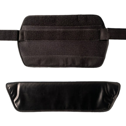 Hip Thrust Belt Glute Bridge Pad Dumbbells Butt Workout(Leather Black)-garmade.com
