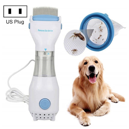 Electric Flea Comb Puppies Fleas Treatment Safe Pets Kill for Dogs Cats US Plug-garmade.com