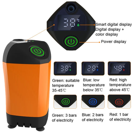 Outdoor Bath Artifact Field Dormitory Simple Electric Shower, Specification: Digital Display 4400mAh-garmade.com