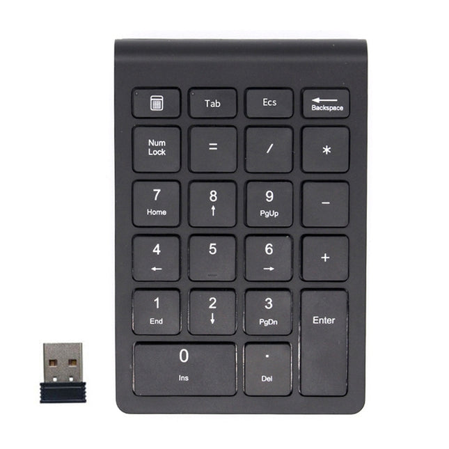 BT304 22 Keys Laptop Mini Wireless Keyboard, Spec: 2.4G (Black)-garmade.com