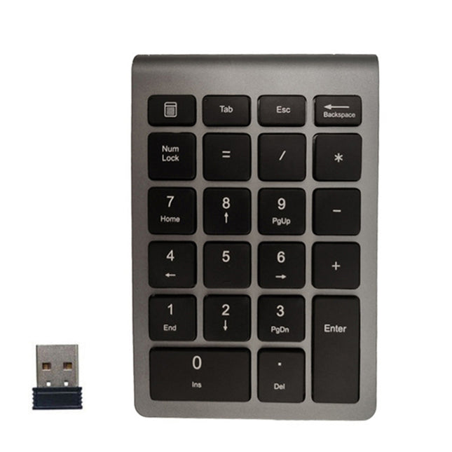 BT304 22 Keys Laptop Mini Wireless Keyboard, Spec: 2.4G (Gray)-garmade.com
