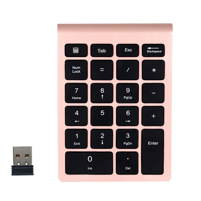 BT304 22 Keys Laptop Mini Wireless Keyboard, Spec: 2.4G (Gold)-garmade.com