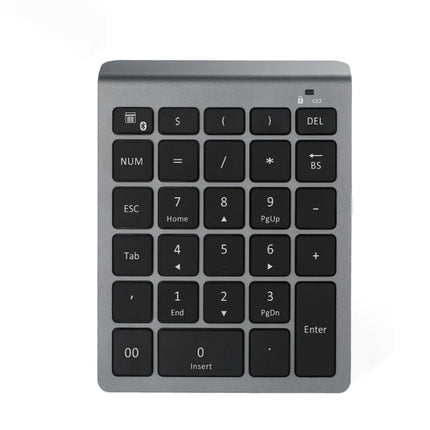 BT302 28 Keys Laptop Mini Wireless Keyboard, Spec: Bluetooth (Gray)-garmade.com