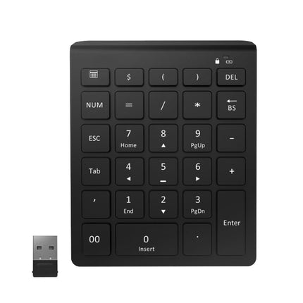 BT302 28 Keys Laptop Mini Wireless Keyboard, Spec: 2.4G (Black)-garmade.com