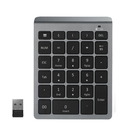 BT302 28 Keys Laptop Mini Wireless Keyboard, Spec: 2.4G (Gray)-garmade.com