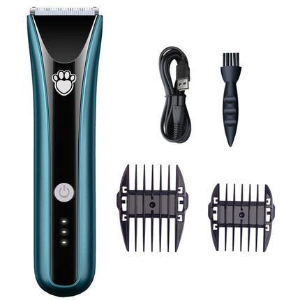 Waterproof Pet Shaver Dog Electric Hair Clipper, Specification: Standard(Blue)-garmade.com