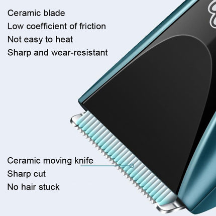 Waterproof Pet Shaver Dog Electric Hair Clipper, Specification: Standard(Blue)-garmade.com