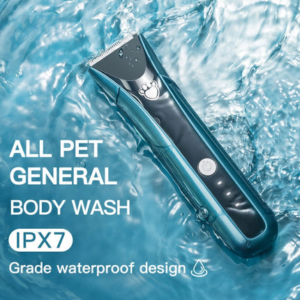 Waterproof Pet Shaver Dog Electric Hair Clipper, Specification: Standard(Gray)-garmade.com