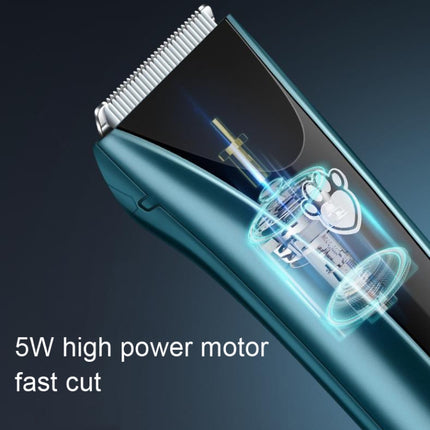 Waterproof Pet Shaver Dog Electric Hair Clipper, Specification: Package 1(Blue)-garmade.com