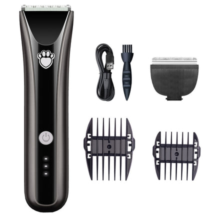 Waterproof Pet Shaver Dog Electric Hair Clipper, Specification: Package 2(Gray)-garmade.com