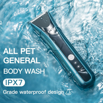 Waterproof Pet Shaver Dog Electric Hair Clipper, Specification: Package 5(Blue)-garmade.com