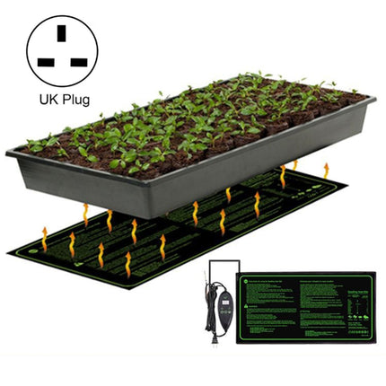 20 x 10 inch Digital Display Seedling Heating Pad With Timed Temperature Adjustment(UK Plug 240V)-garmade.com