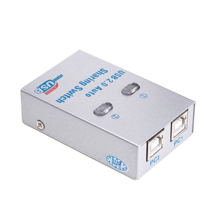 SW68 2 In 1 Switcher USB Automatic Print Sharer, Color: Silver-garmade.com