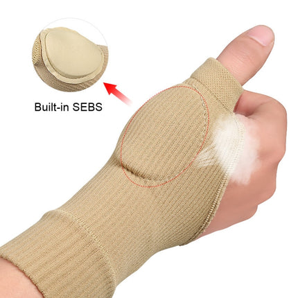 Warm and Cold Protection Gym Half Finger Gloves, Size: S(Skin Color)-garmade.com