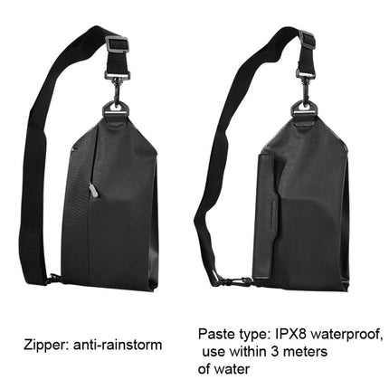 Tteoobl Swimming Waterproof Crossbody Phone Bag Touch Screen Chest Bag,Style: Zipper Model(Pink)-garmade.com