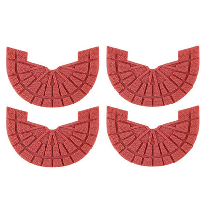 2 Pairs Thickened Rubber Sole Heel Wear-Resistant Non-Slip Patch, Size: 39-40cm(Red)-garmade.com