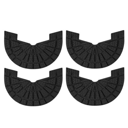 2 Pairs Thickened Rubber Sole Heel Wear-Resistant Non-Slip Patch, Size: 45-46cm(Black)-garmade.com