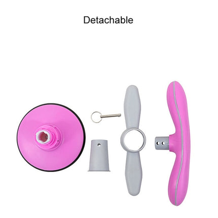 Suction Cup Sit-up Aid Abdominal Fitness Device(Pink)-garmade.com