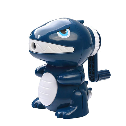 Cartoon Hand-cranked Automatic Pencil Sharpener, Style: Little Dinosaur (Dark Blue)-garmade.com