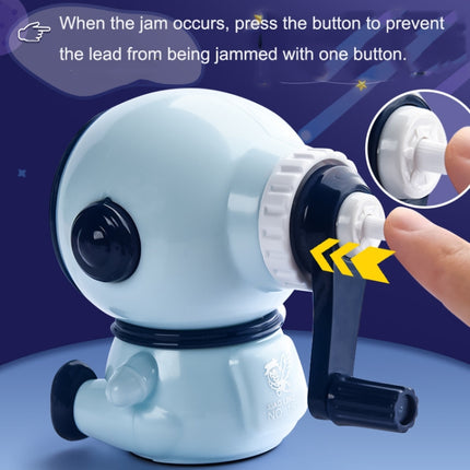 Cartoon Hand-cranked Automatic Pencil Sharpener, Style: Little Dinosaur (Dark Blue)-garmade.com