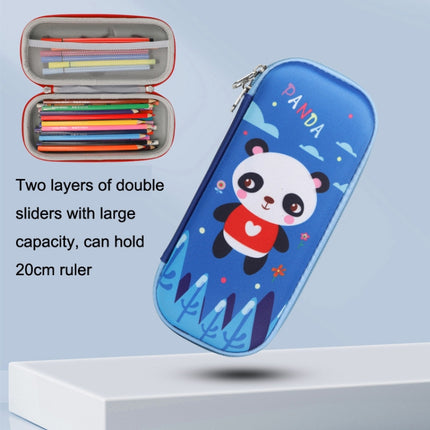 S-888 Elementary School Cartoon EVA Pencil Case Anti-fall Stationery Box, Style:(Plane panda)-garmade.com