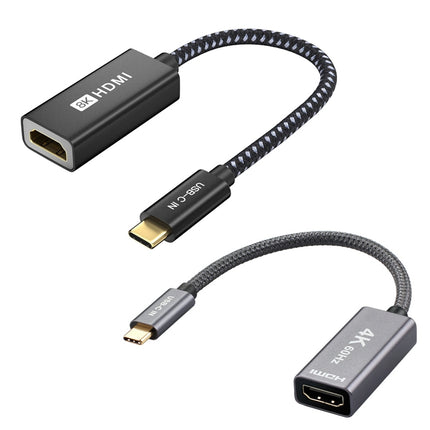 ULT-unite USB3.1 Type-C / USB-C To HDMI 4K HD Cable Computer with Screen Conversion Cable, Color: Silver Gray-garmade.com