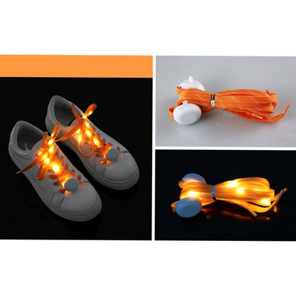 1 Pair LED Light-up Shoelace Stage Performance Luminous Shoelace,Color: Orange-garmade.com