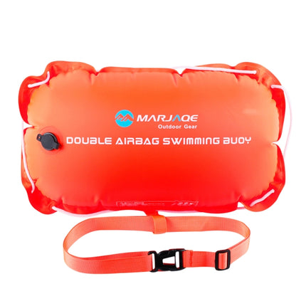 MARJAQE Single Air Bag Safety Training Swimming Buoy with Waist Belt(Orange)-garmade.com