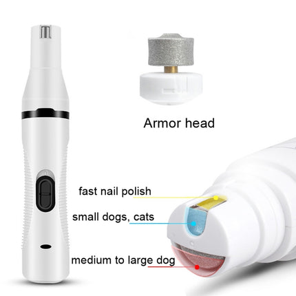 Pet USB Electric Shaver Dog Hair Trimming Nail Polisher-garmade.com