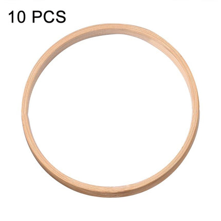 10 PCS Bamboo Circle Fan Frame Dream Catcher Making Circle Material, Size: 10cm(Inner Ring)-garmade.com